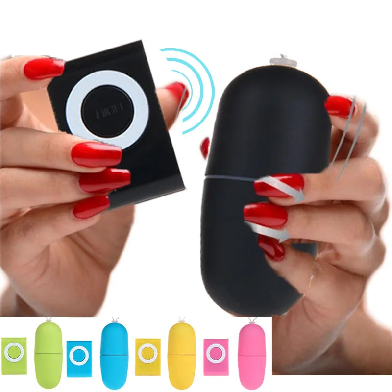 Candiway Funny Mp3 Shape 20 Models Remote Control Vibrating Jumping Egg Masturbation G-Spot Stimulate Sex Toys For Couple 1PC