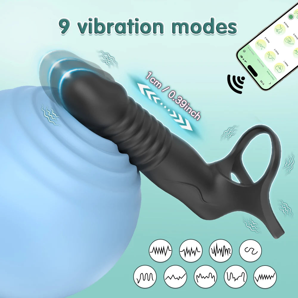 Double Penetration Anal Plug Dildo Butt Plug Vibrator Sex Toys For Men Strap On Penis Massage Vagina Plugs Adult Products 18+