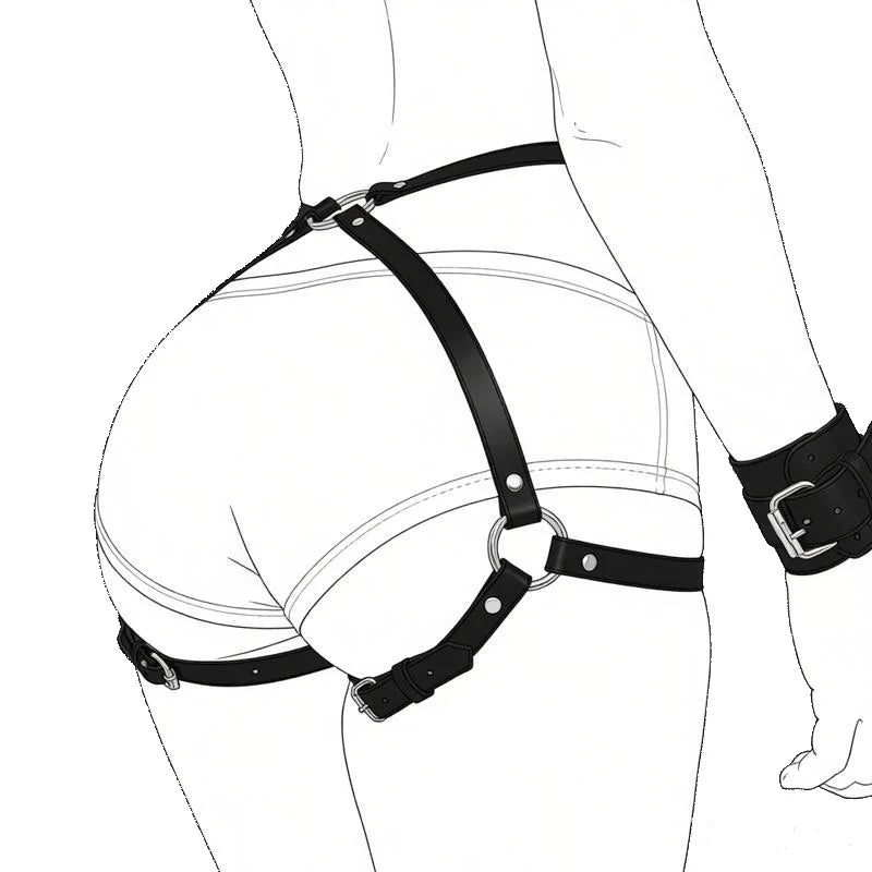 Adult Erotic Games BDSM Bondage Restraints Collar No Vibrators Adult SM Sex Restraint Handcuffs Slave Sexy Wrist To Ankle Cuffs