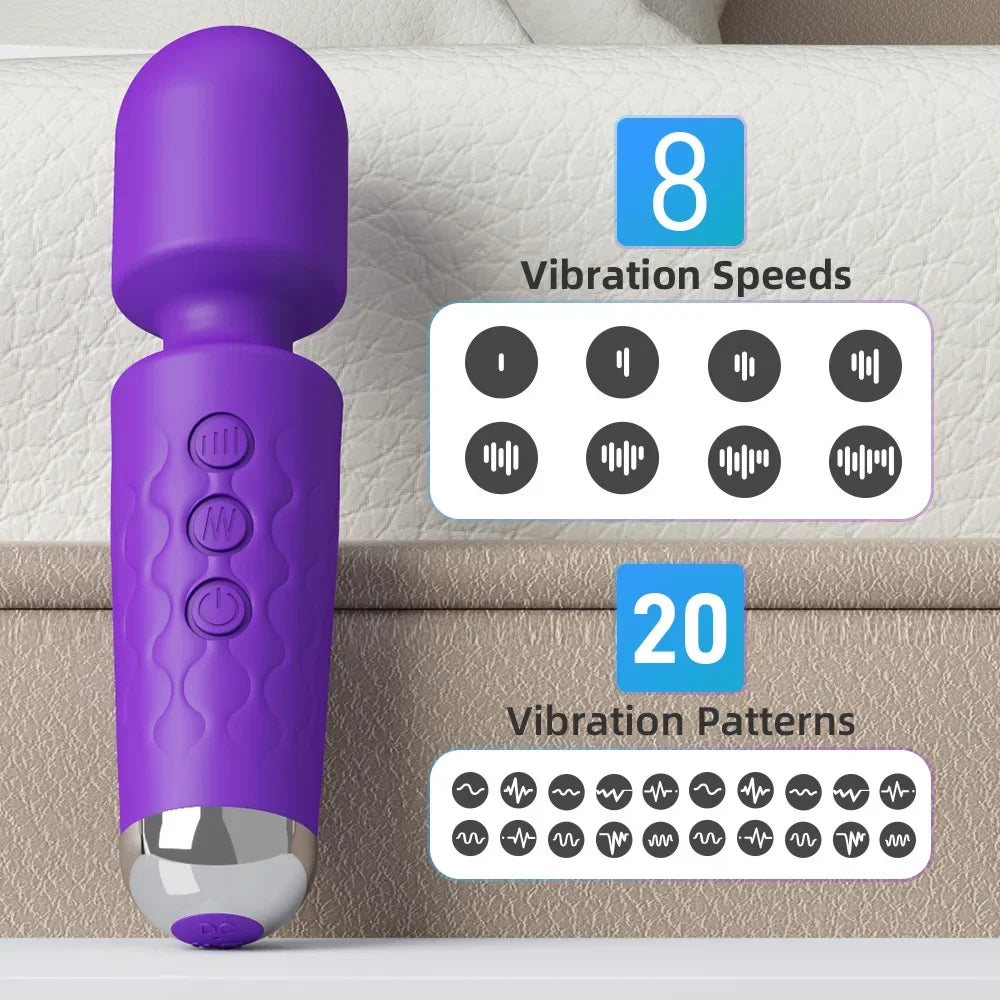 10 Modes G spot Clitoris Vibrator Stimulator Adult Supplies for Women Powerful Clit Massager AV Magic-Wand Female Erotic Sex Toy