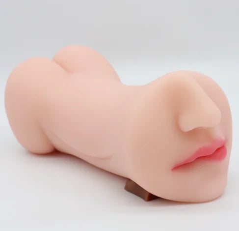 3 in 1 Male Masturbator Realistic Vagina Anal Mouth Real Deep Throat Pussy Sex Toys++