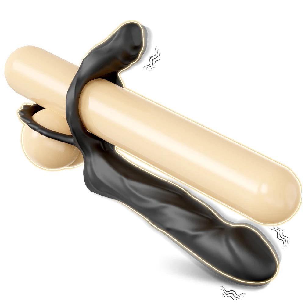 Double Penetration Anal Plug Dildo Butt Plug Vibrator Sex Toys For Men Strap On Penis Massage Vagina Plugs Adult Products 18+