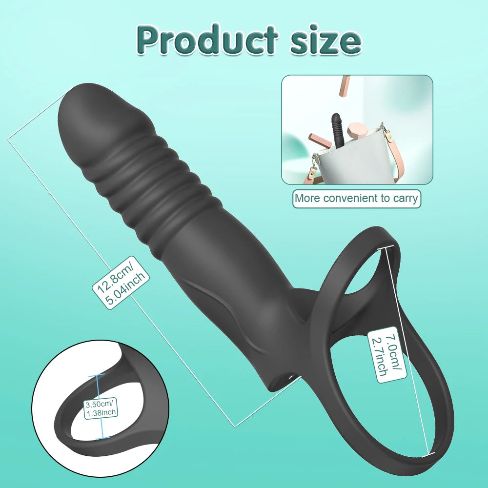 Double Penetration Anal Plug Dildo Butt Plug Vibrator Sex Toys For Men Strap On Penis Massage Vagina Plugs Adult Products 18+
