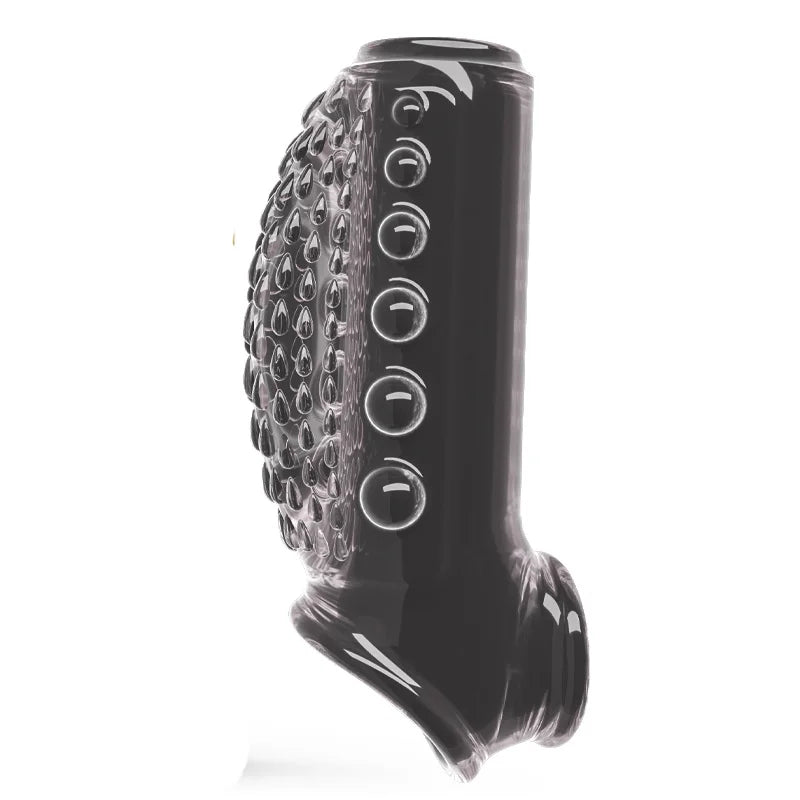 Erotic Bondage Magnify Cock Rings Delay Ejaculation Reusable Penis Dick Sleeve Silicone Glans Cover Enlargement Sex Toys For Men