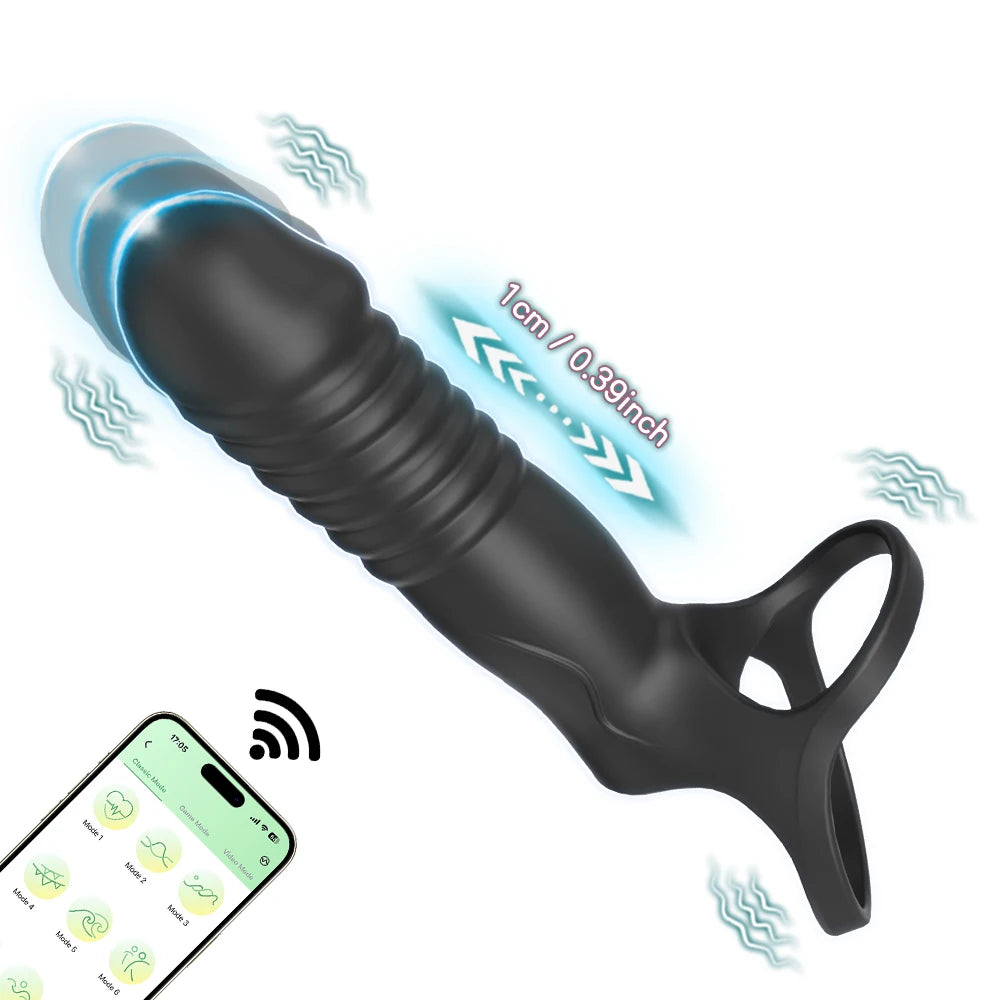 Double Penetration Anal Plug Dildo Butt Plug Vibrator Sex Toys For Men Strap On Penis Massage Vagina Plugs Adult Products 18+